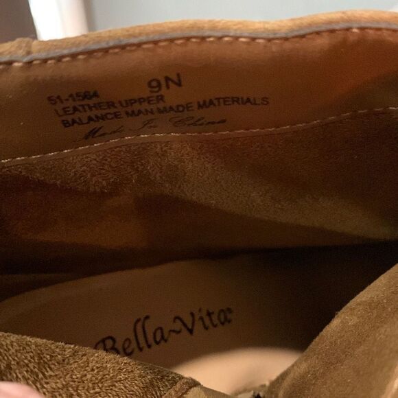 ‎Bella vita brown heeled boots bootie suede - Picture 8 of 9